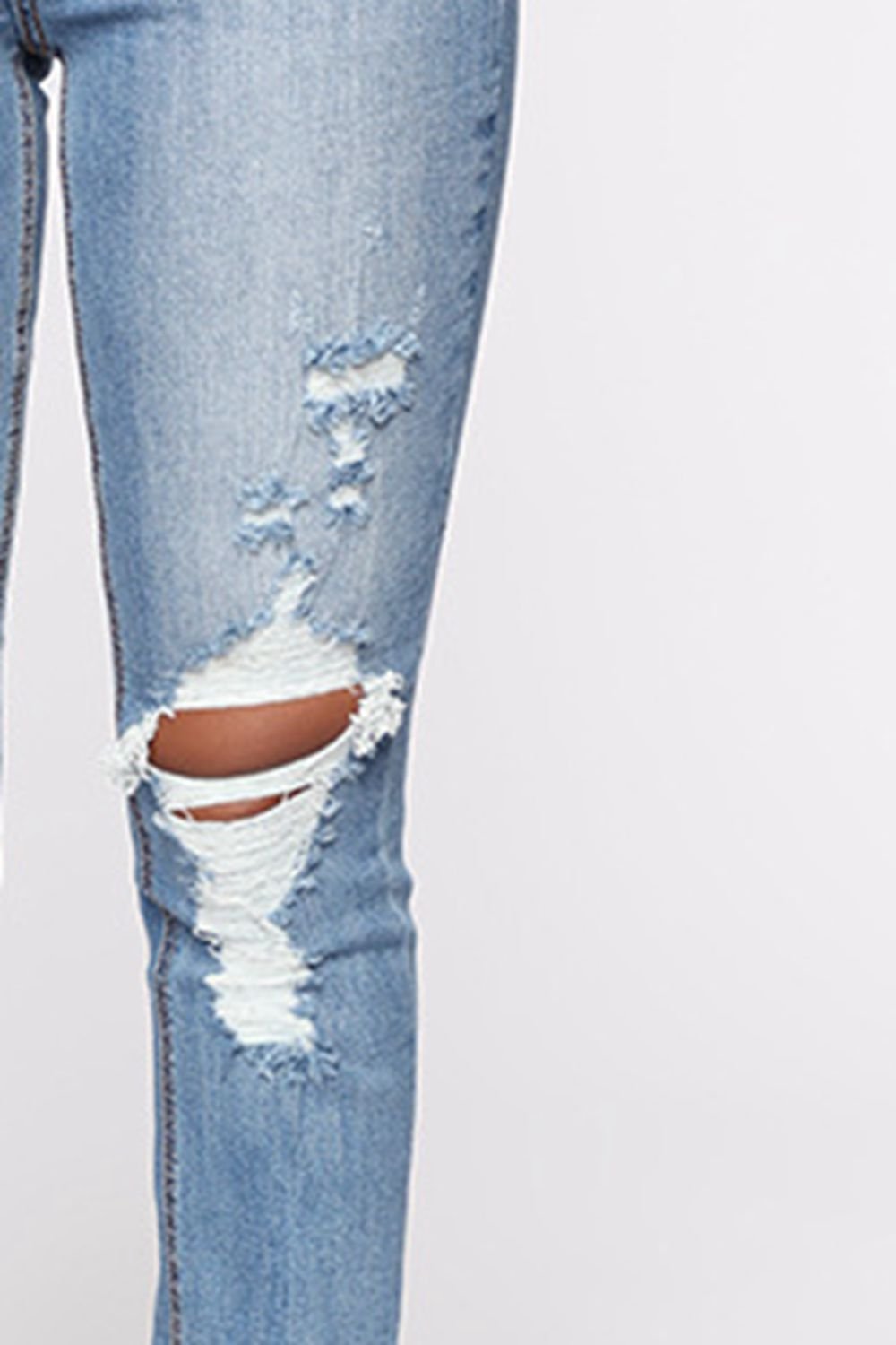 Edgy Distressed Slit Jeans - Kalizeh