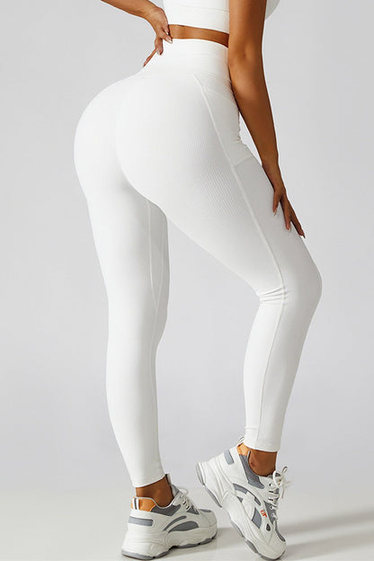 Essential Crossover Waist Leggings - Kalizeh