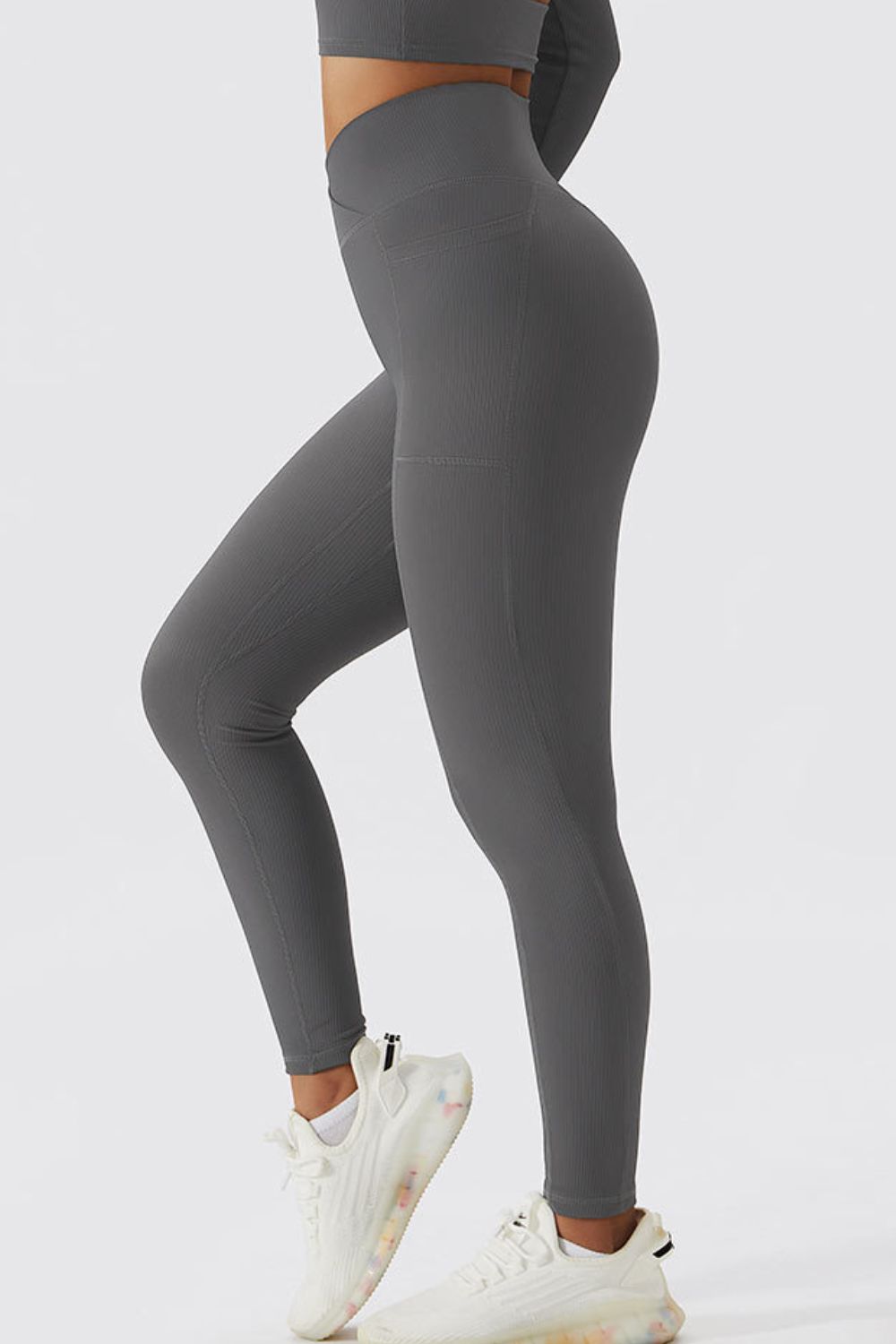 Essential Crossover Waist Leggings - Kalizeh