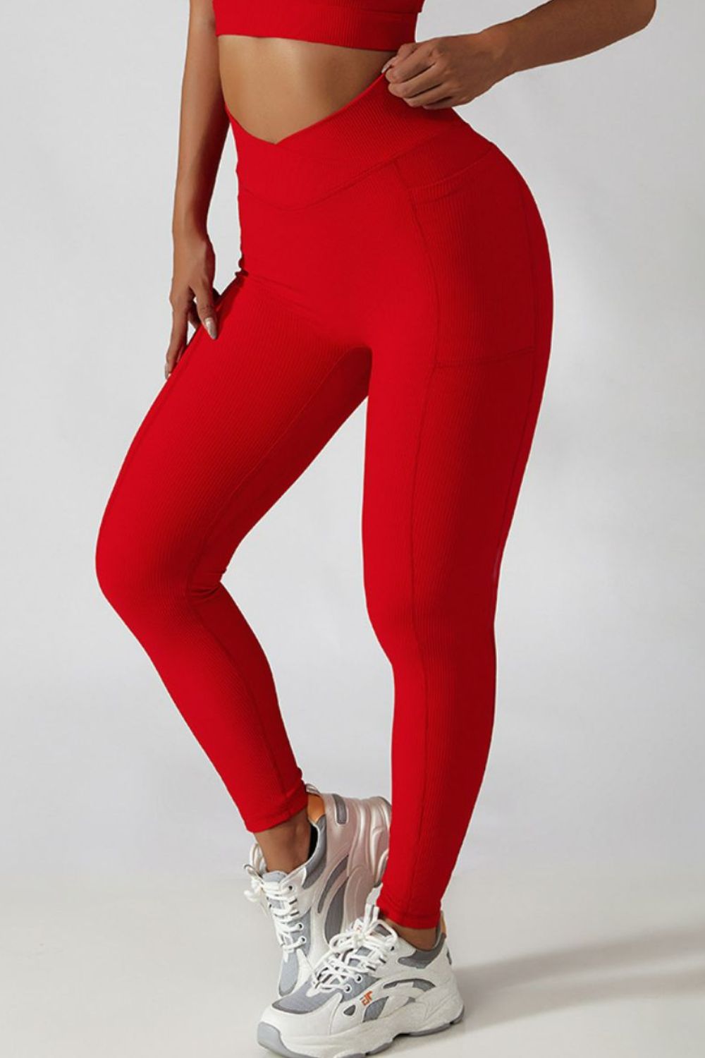 Essential Crossover Waist Leggings - Kalizeh