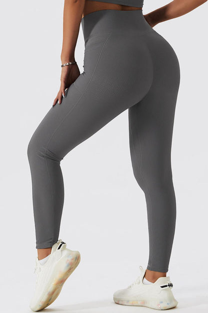 Essential Crossover Waist Leggings - Kalizeh