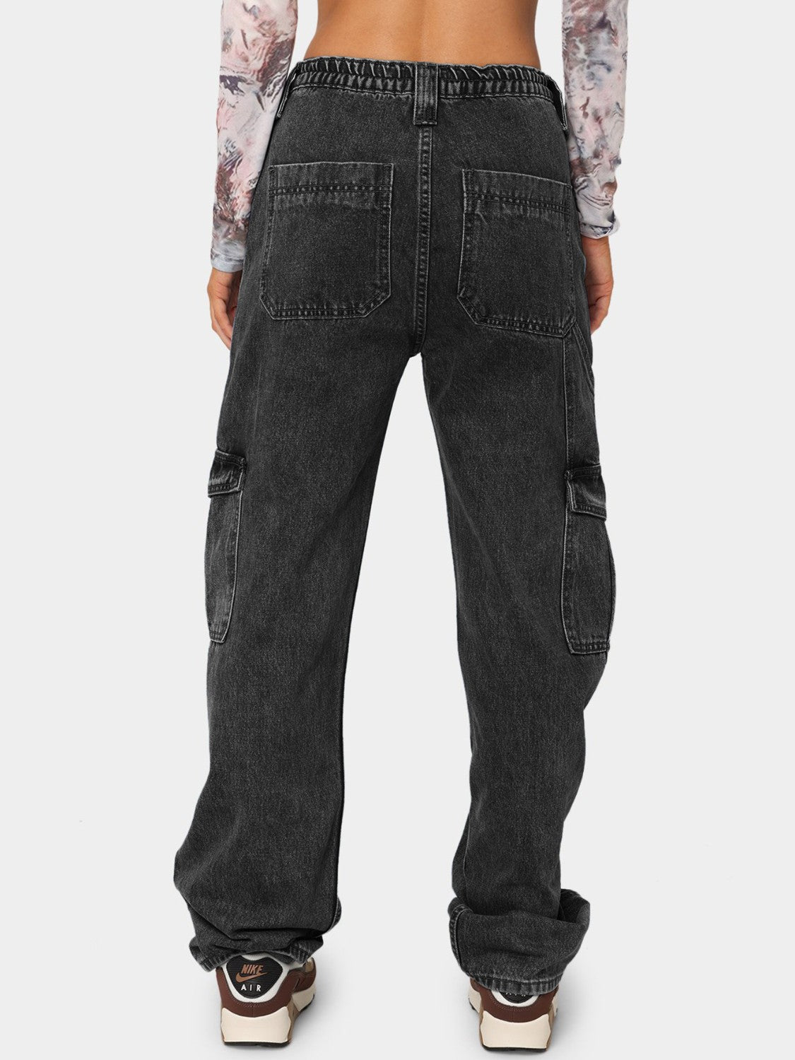 Essential Straight Leg Jeans with Pockets - Kalizeh