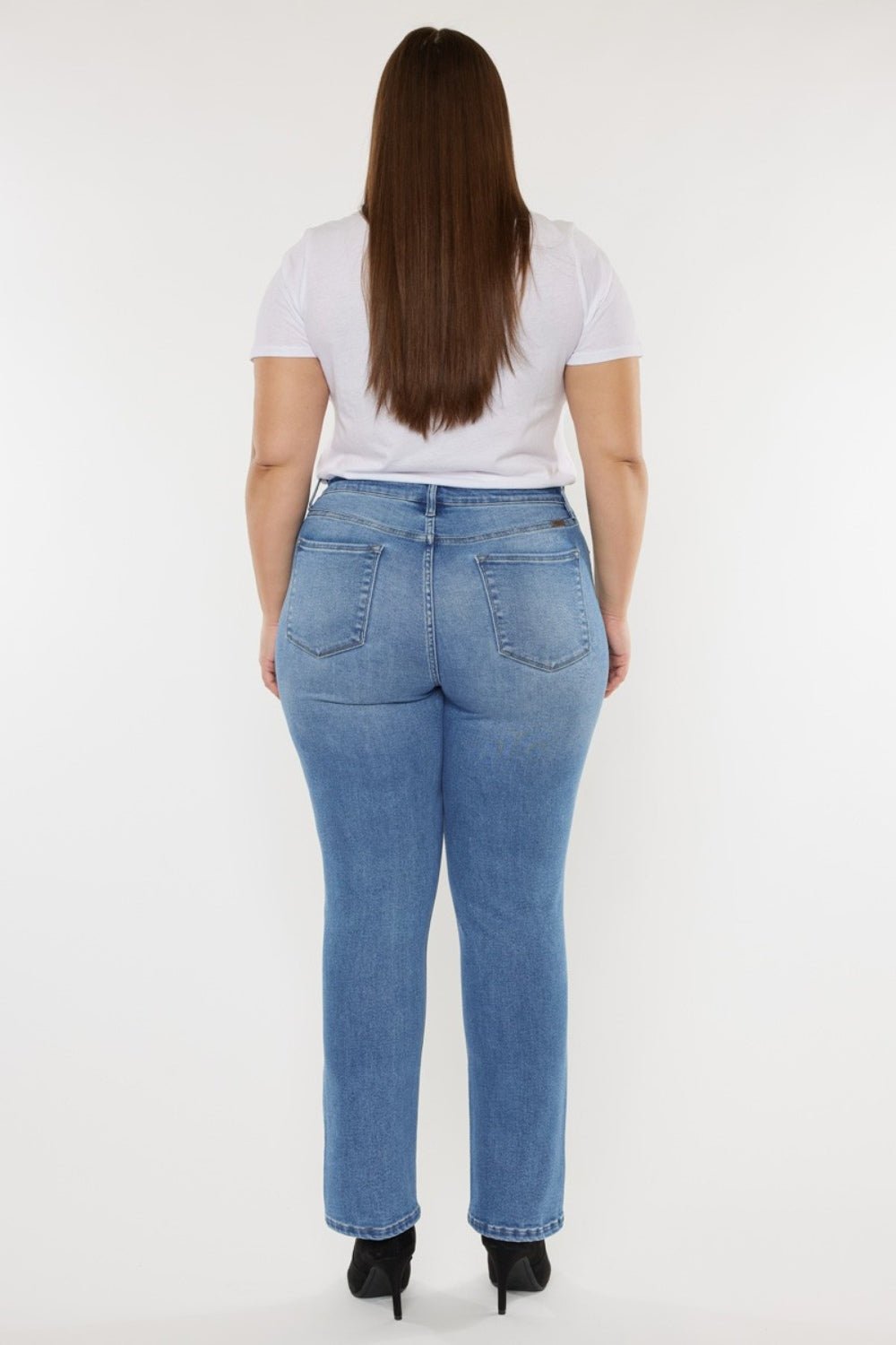 Feline Flair High Waist Jeans - Kalizeh