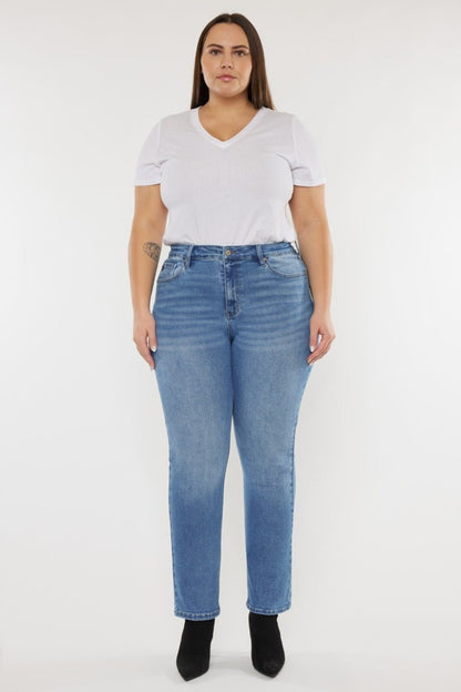 Feline Flair High Waist Jeans - Kalizeh