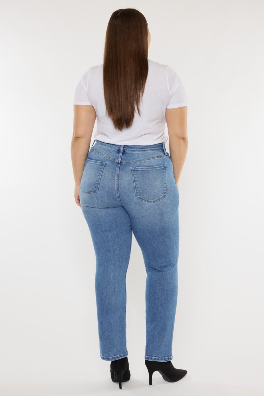 Feline Flair High Waist Jeans - Kalizeh