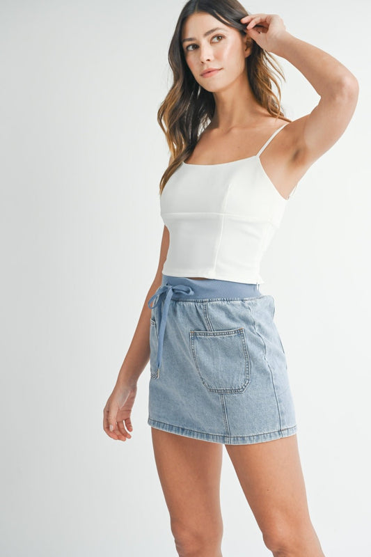 Flair & Flatter Strappy Back Cropped Camisole - Kalizeh