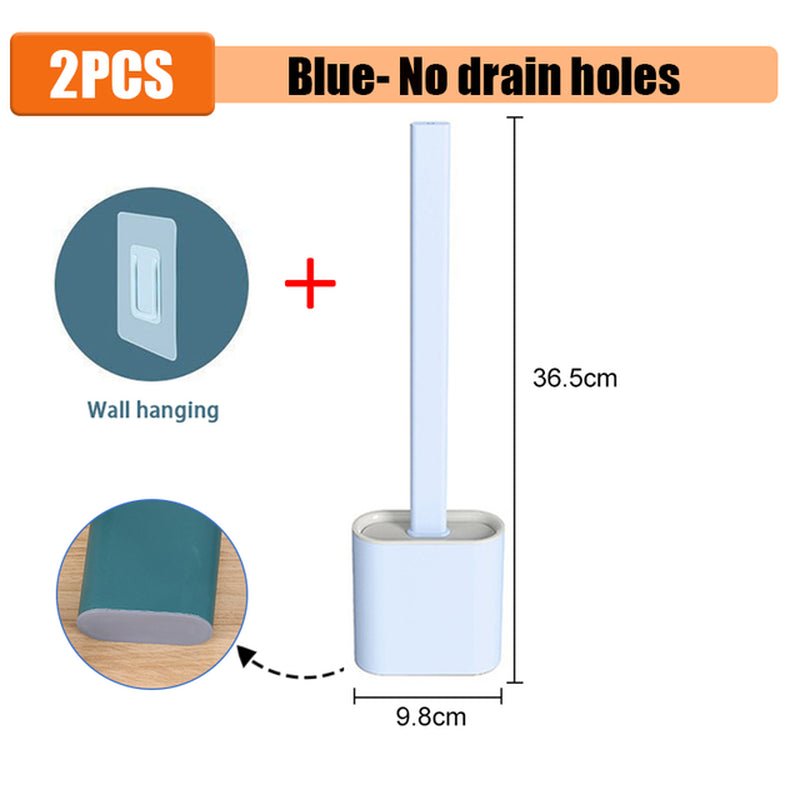 Flexible Silicone Toilet Brush with Holder - Kalizeh