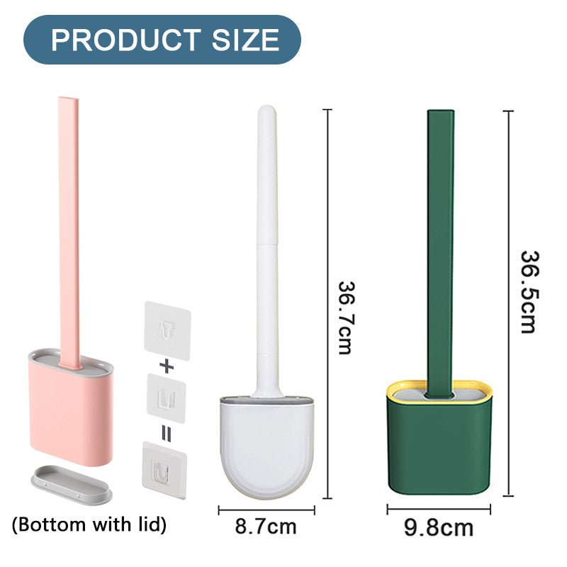 Flexible Silicone Toilet Brush with Holder - Kalizeh