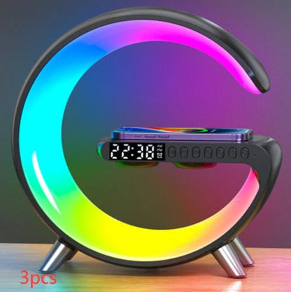 G-Shaped LED Lamp Bluetooth Speaker Wireless Charger - Kalizeh