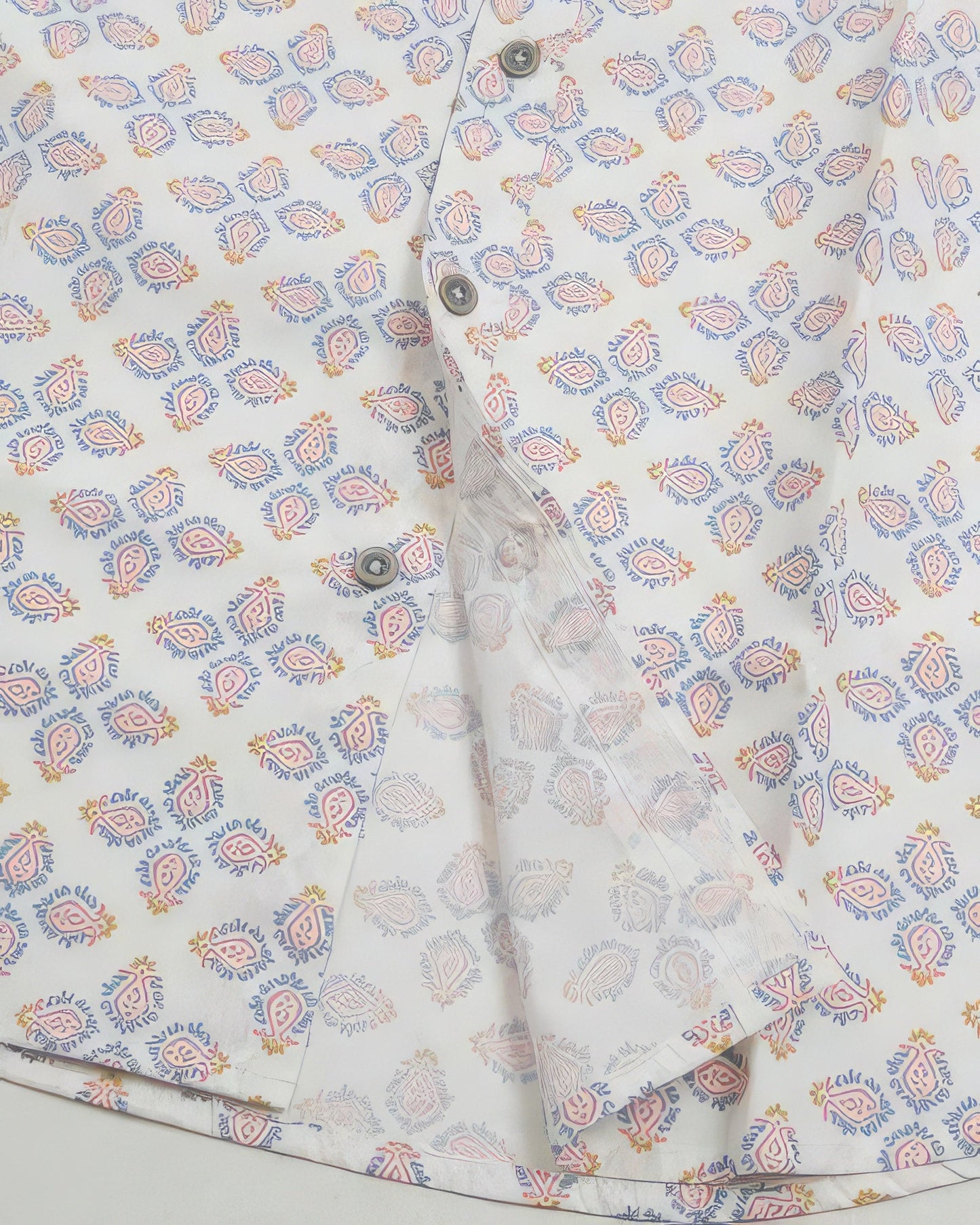 Geometric Tile Button-Up Collared Shirt - Kalizeh