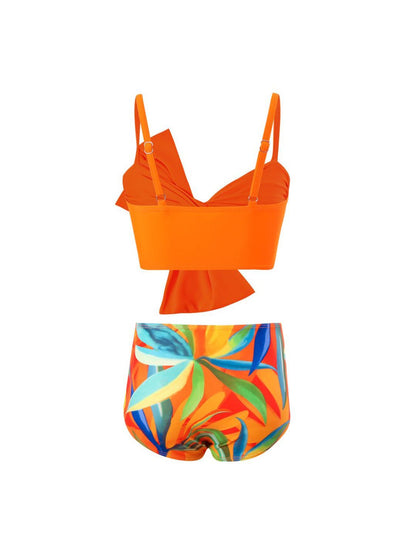 Girls Twisted Spaghetti Strap Swim Set - Kalizeh