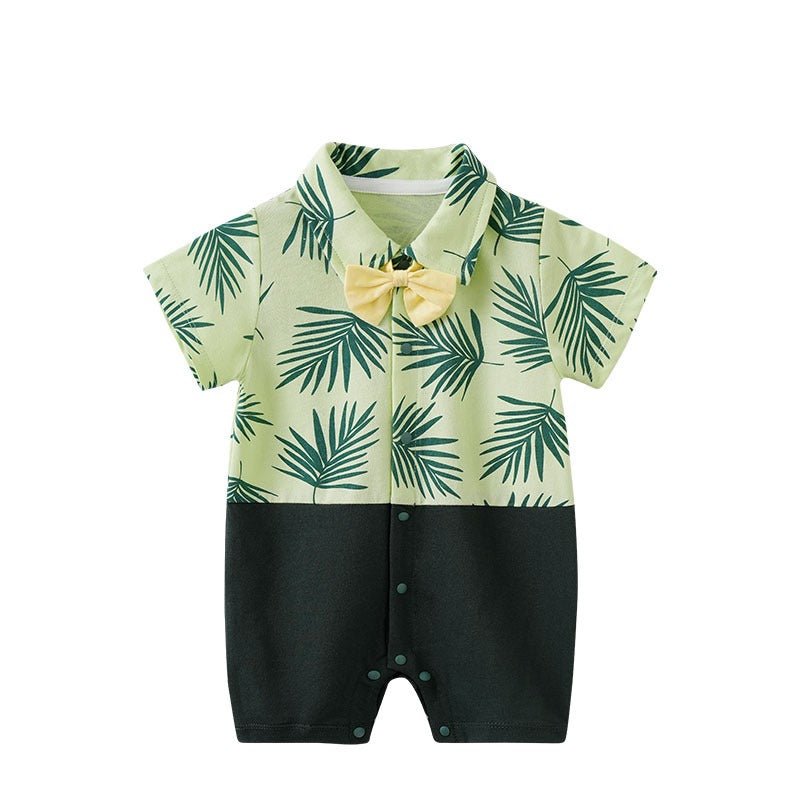 Hawaiian Style Boys Short Sleeve Jumpsuit - Kalizeh