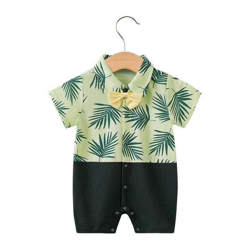 Hawaiian Style Boys Short Sleeve Jumpsuit - Kalizeh