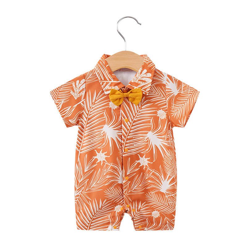 Hawaiian Style Boys Short Sleeve Jumpsuit - Kalizeh