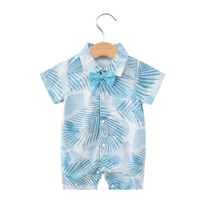 Hawaiian Style Boys Short Sleeve Jumpsuit - Kalizeh