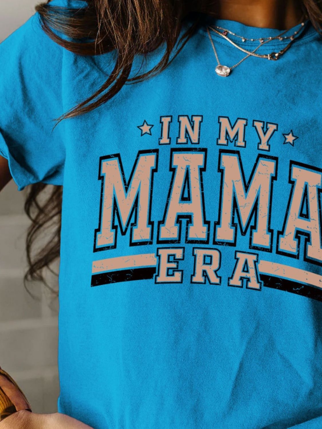 In My Mama Era Round Neck Short Sleeve T-Shirt - Kalizeh