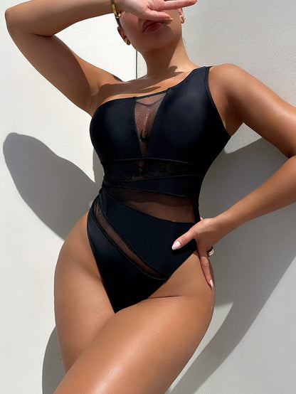 Kai One Shoulder Sleeve Swimsuit - Kalizeh