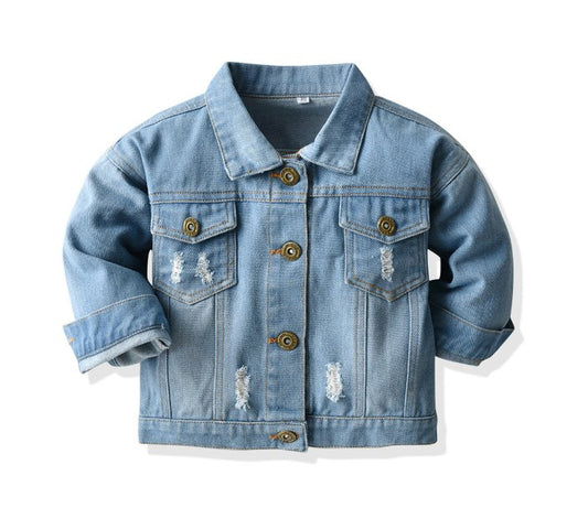 Kids Fashionable Denim Outerwear - Kalizeh