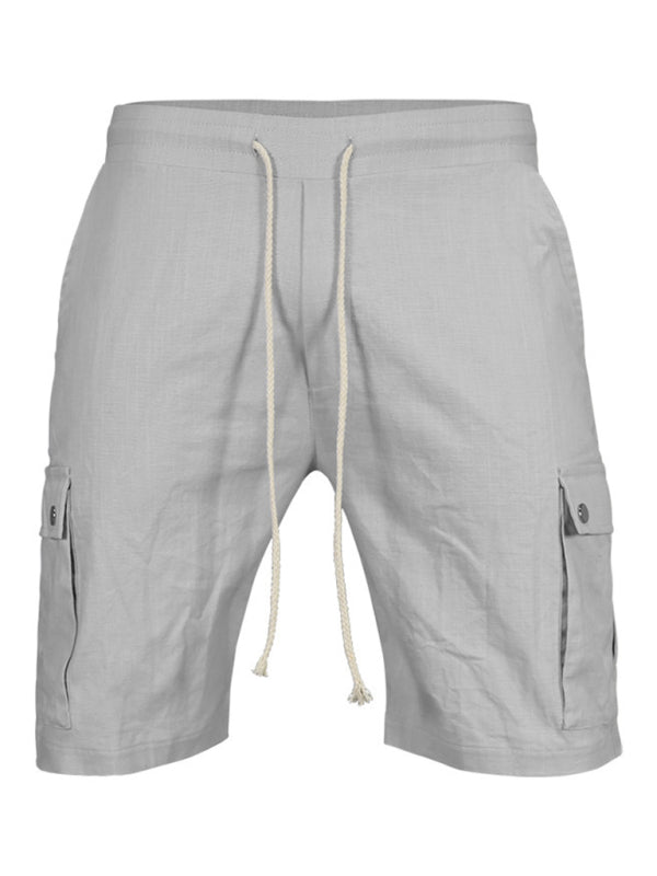 Men's Casual Slim Drawstring Cargo Shorts - Kalizeh