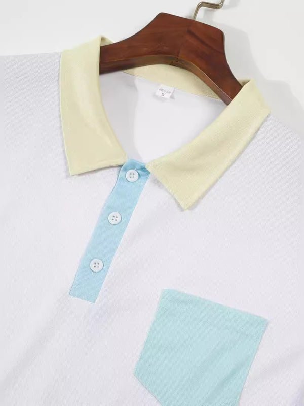 Men's Classic Lapel Collar Polo Shirt - Kalizeh