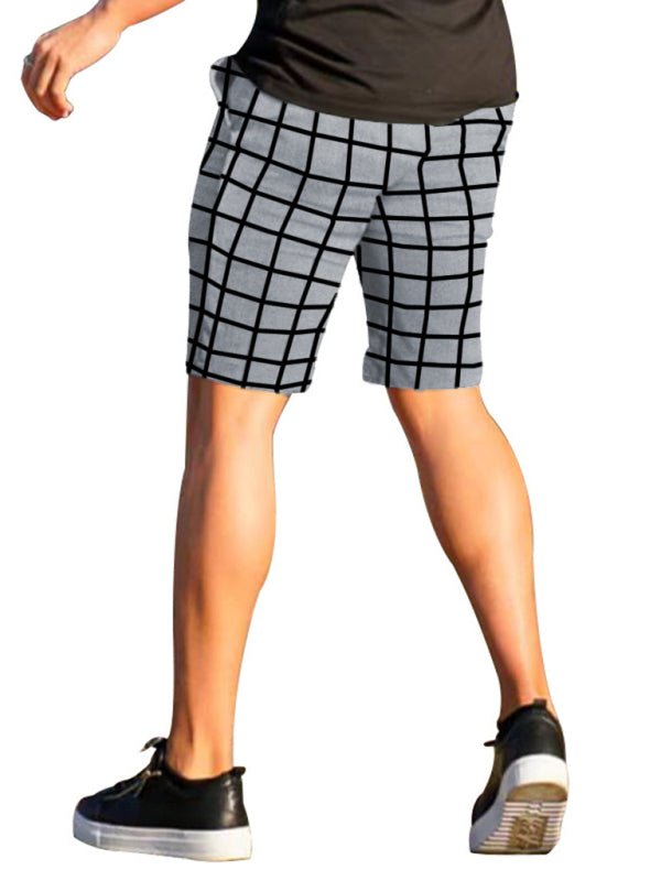 Men's Plaid Casual Shorts - Kalizeh