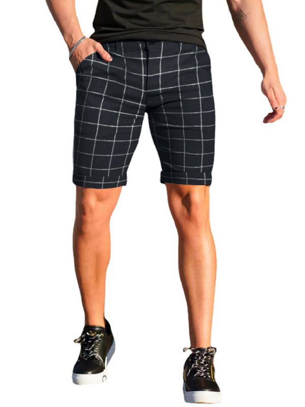 Men's Plaid Casual Shorts - Kalizeh