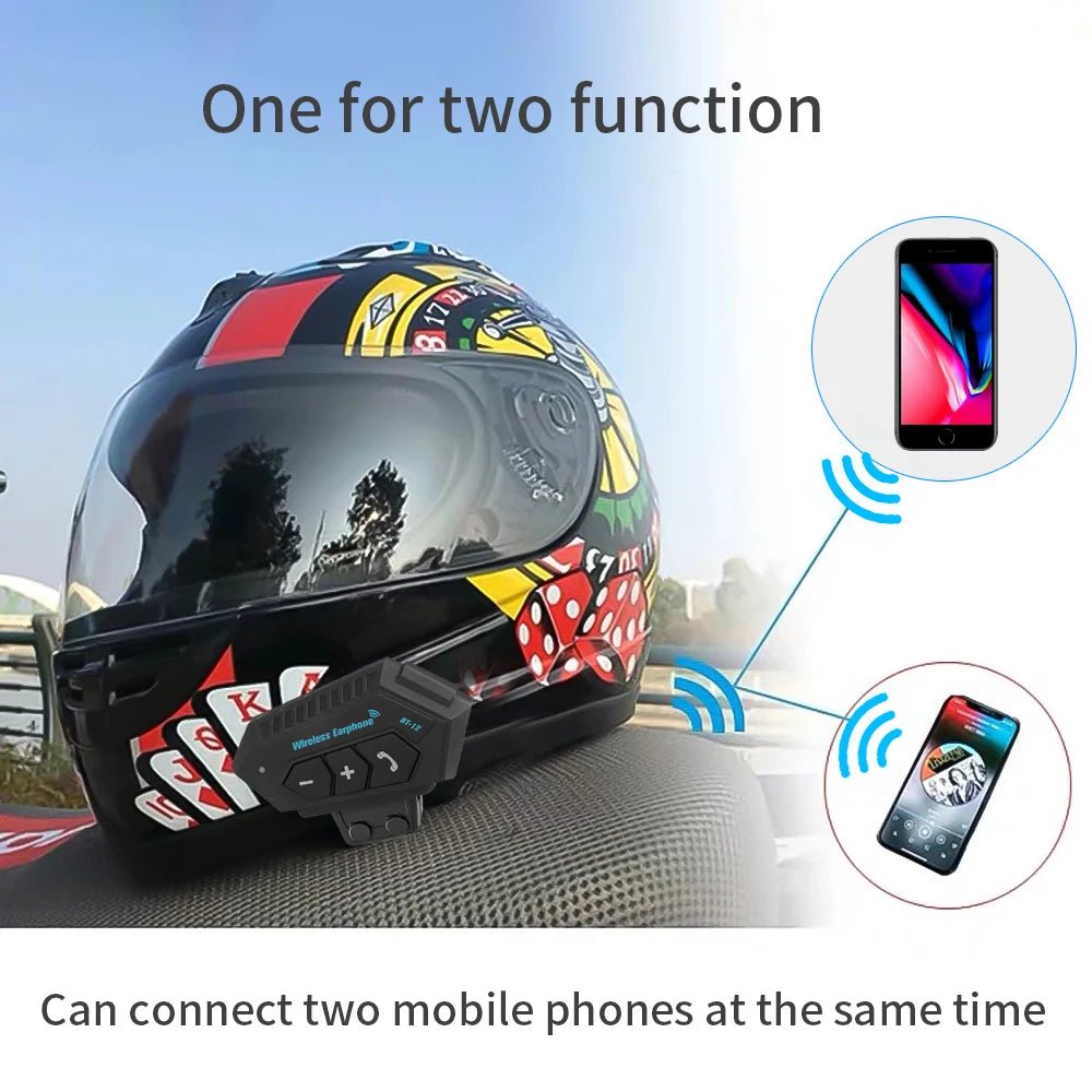 Motorcycle Helmet Bluetooth Headset 5.0 - Kalizeh