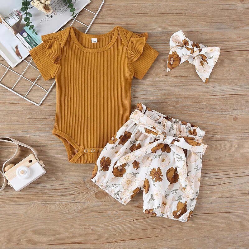 Newborn Summer Fashion 3 Piece Set - Kalizeh