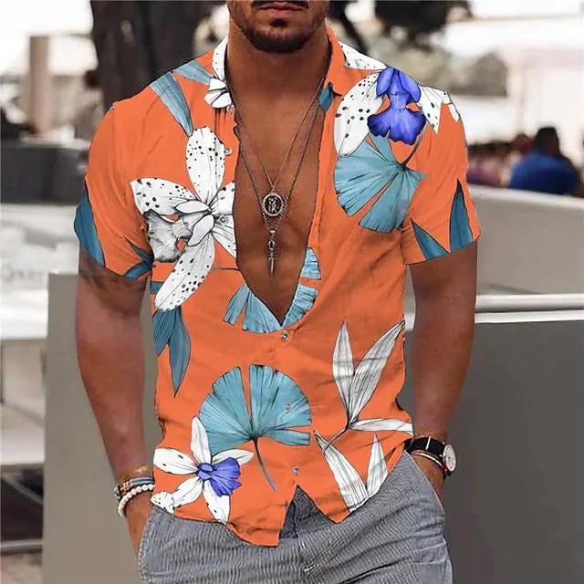 Summer Hawaiian Floral Shirts