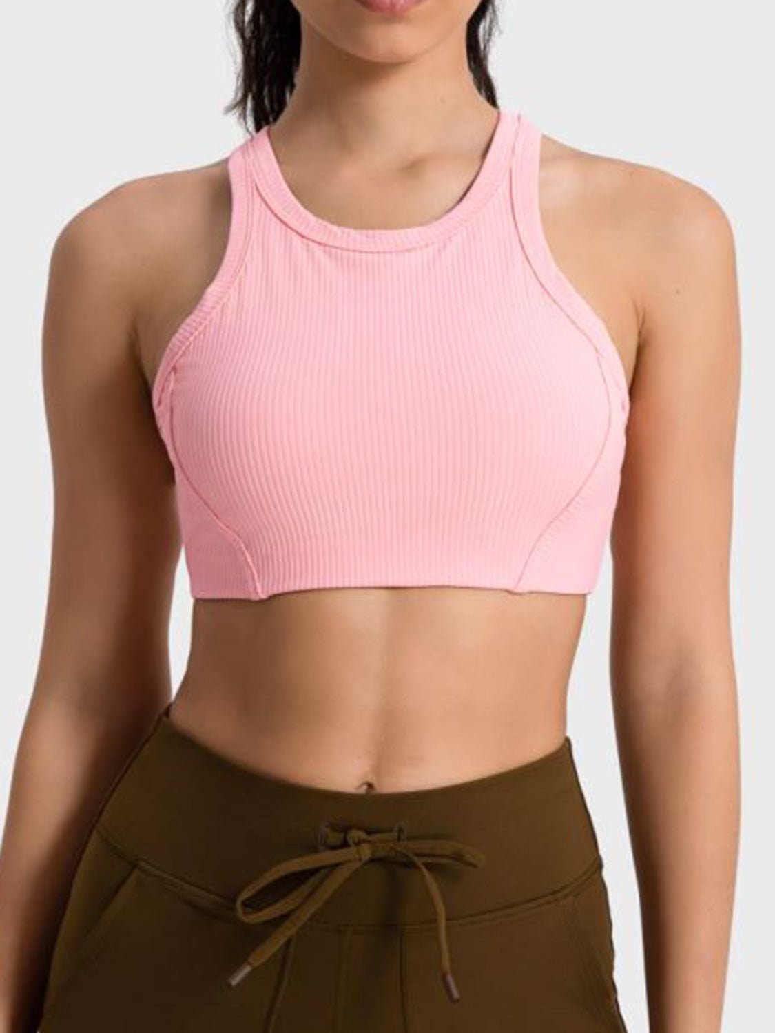 Performance-Driven Wide Strap Cropped Sport Tank - Kalizeh