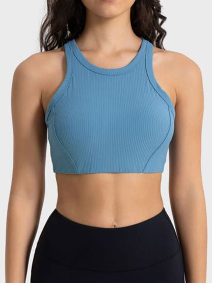 Performance-Driven Wide Strap Cropped Sport Tank - Kalizeh