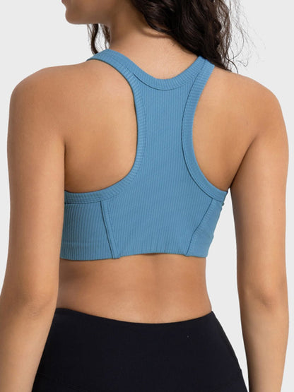 Performance-Driven Wide Strap Cropped Sport Tank - Kalizeh