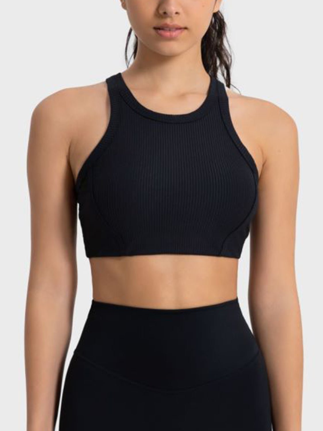 Performance-Driven Wide Strap Cropped Sport Tank - Kalizeh