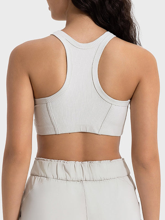 Performance-Driven Wide Strap Cropped Sport Tank - Kalizeh