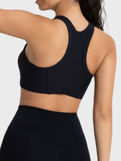 Performance-Driven Wide Strap Cropped Sport Tank - Kalizeh