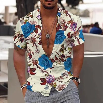 Summer Hawaiian Floral Shirts