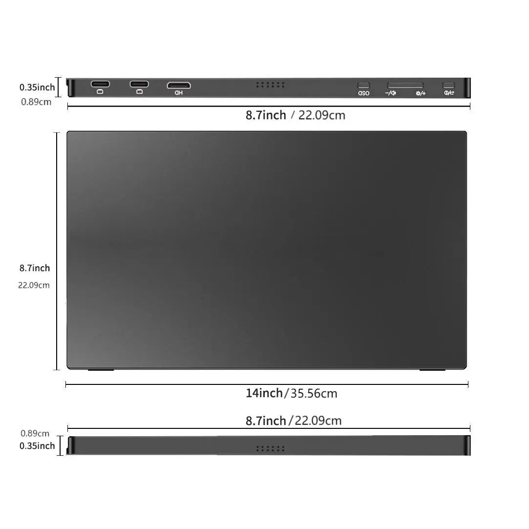 Portable 15.6'' 1080P Laptop Monitor - Kalizeh