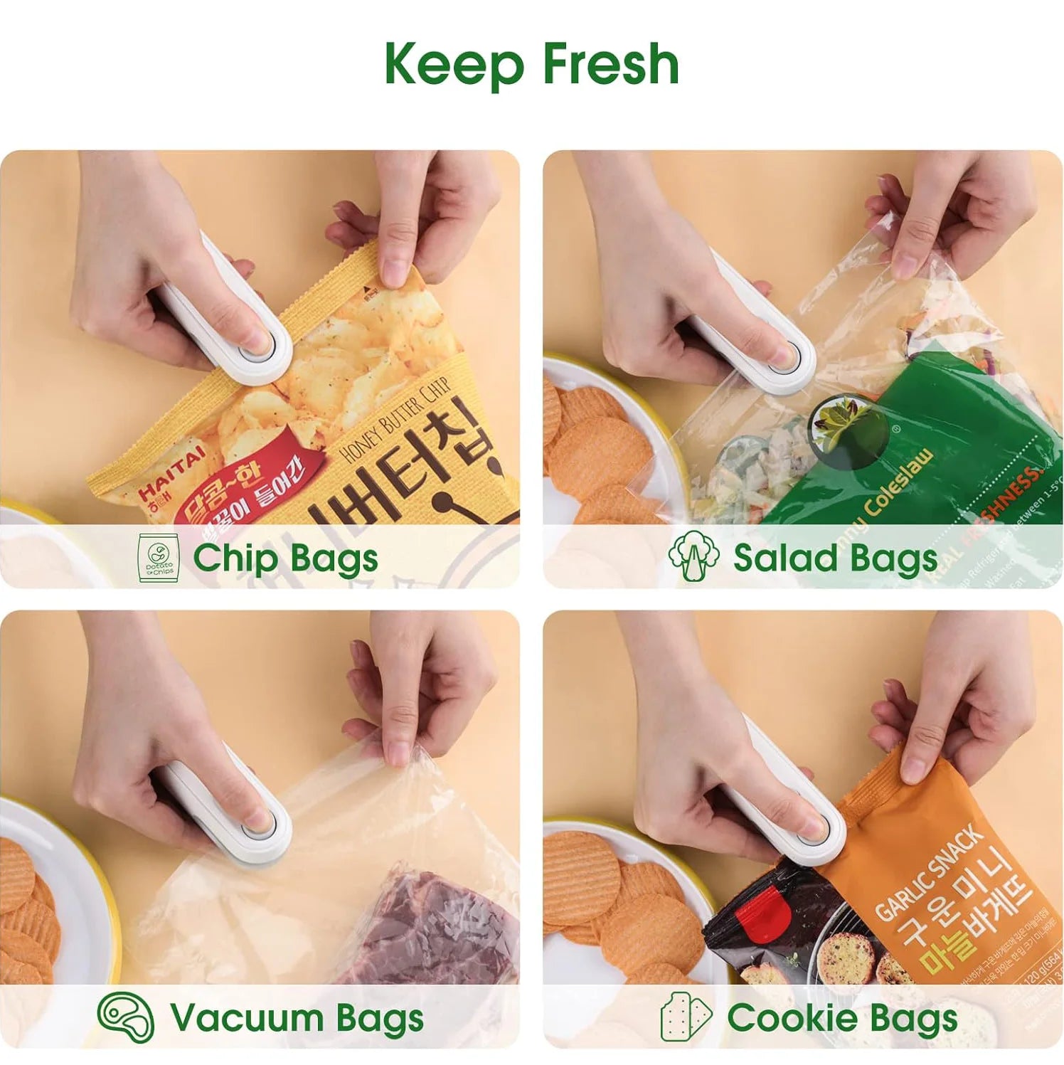 Portable Mini 2-in-1 Heat Sealer and Vacuum Sealer - Kalizeh