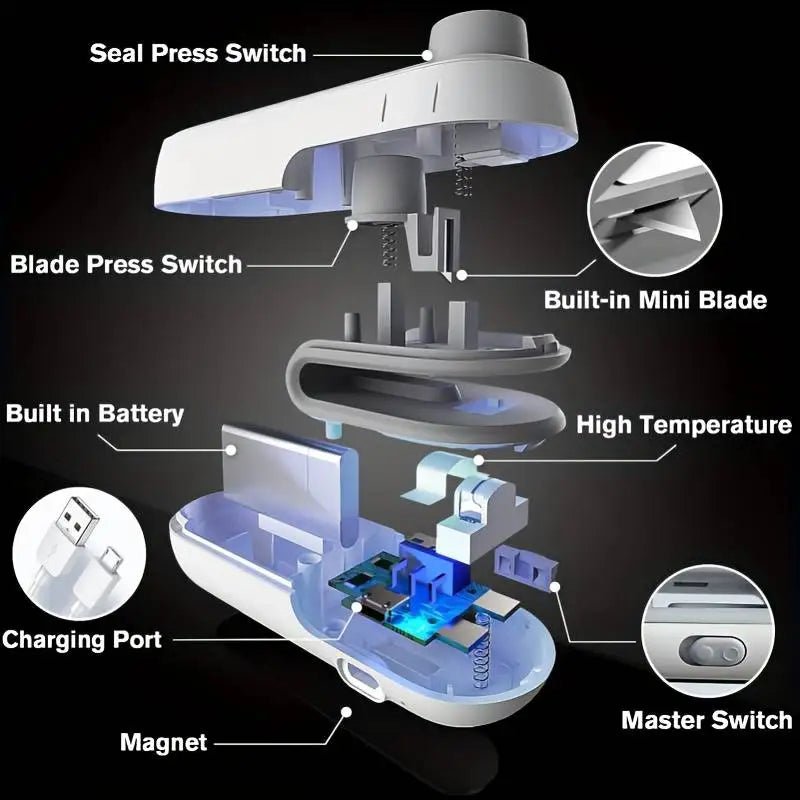 Portable Mini 2-in-1 Heat Sealer and Vacuum Sealer - Kalizeh