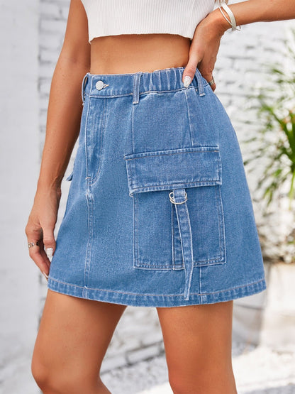 Premium Denim Skirt - Kalizeh