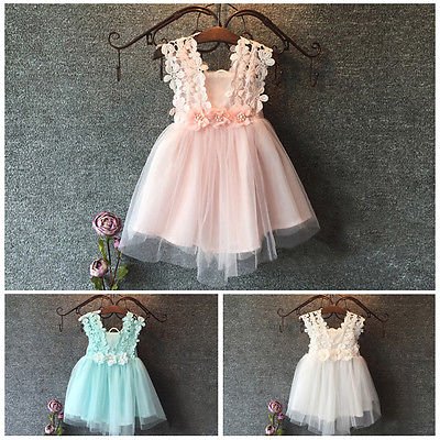 Princess Pearl Lace Tulle Flower Gown - Kalizeh