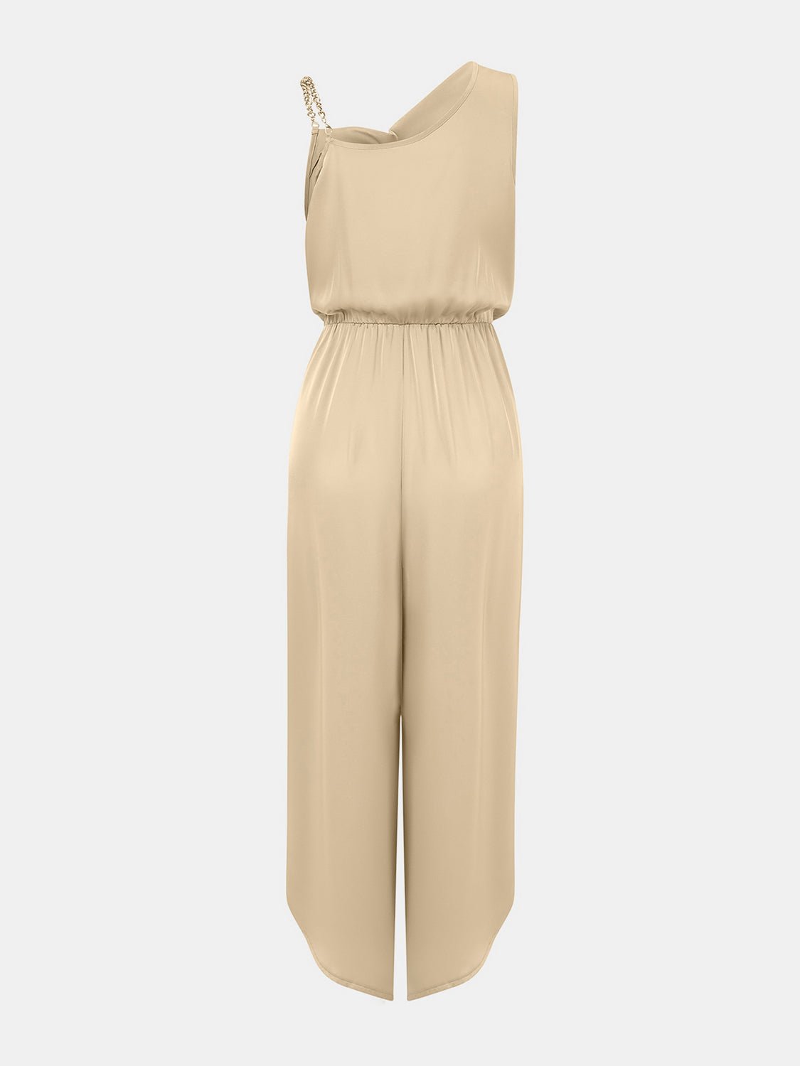 Radiant Grace Asymmetrical Neck Jumpsuit - Kalizeh