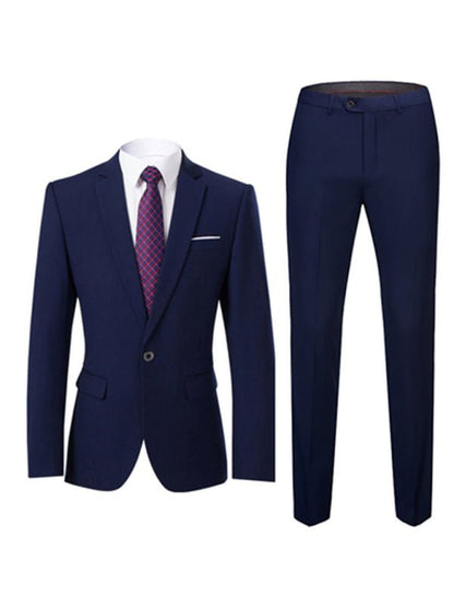 Sleek Modern Two-Piece Business Suit - Kalizeh