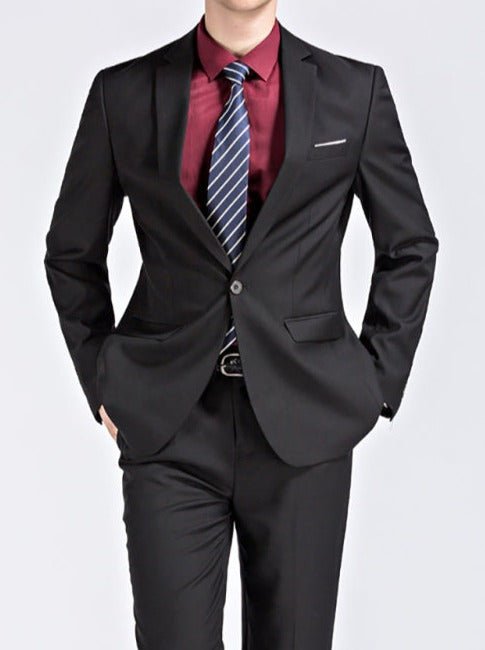 Sleek Modern Two-Piece Business Suit - Kalizeh