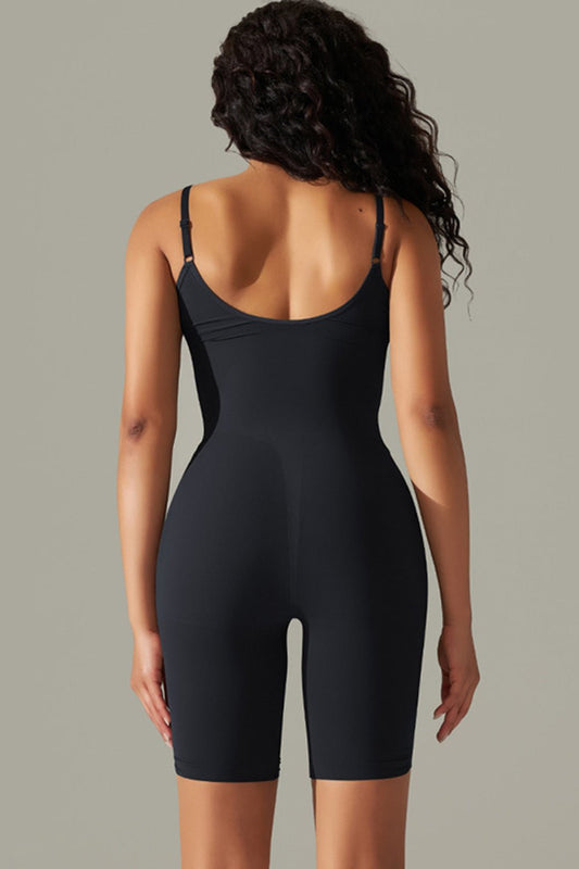 Sleek Spaghetti Strap Active Romper - Kalizeh