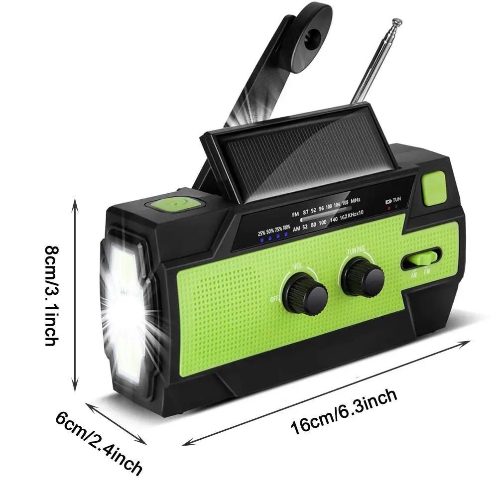 Solar Powered Hand Crank Radio - Kalizeh