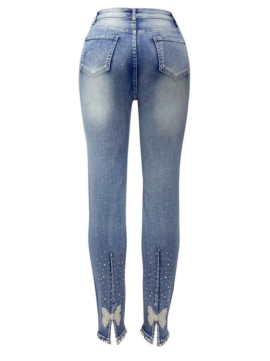 Sparkling Elegance Skinny Jeans - Kalizeh