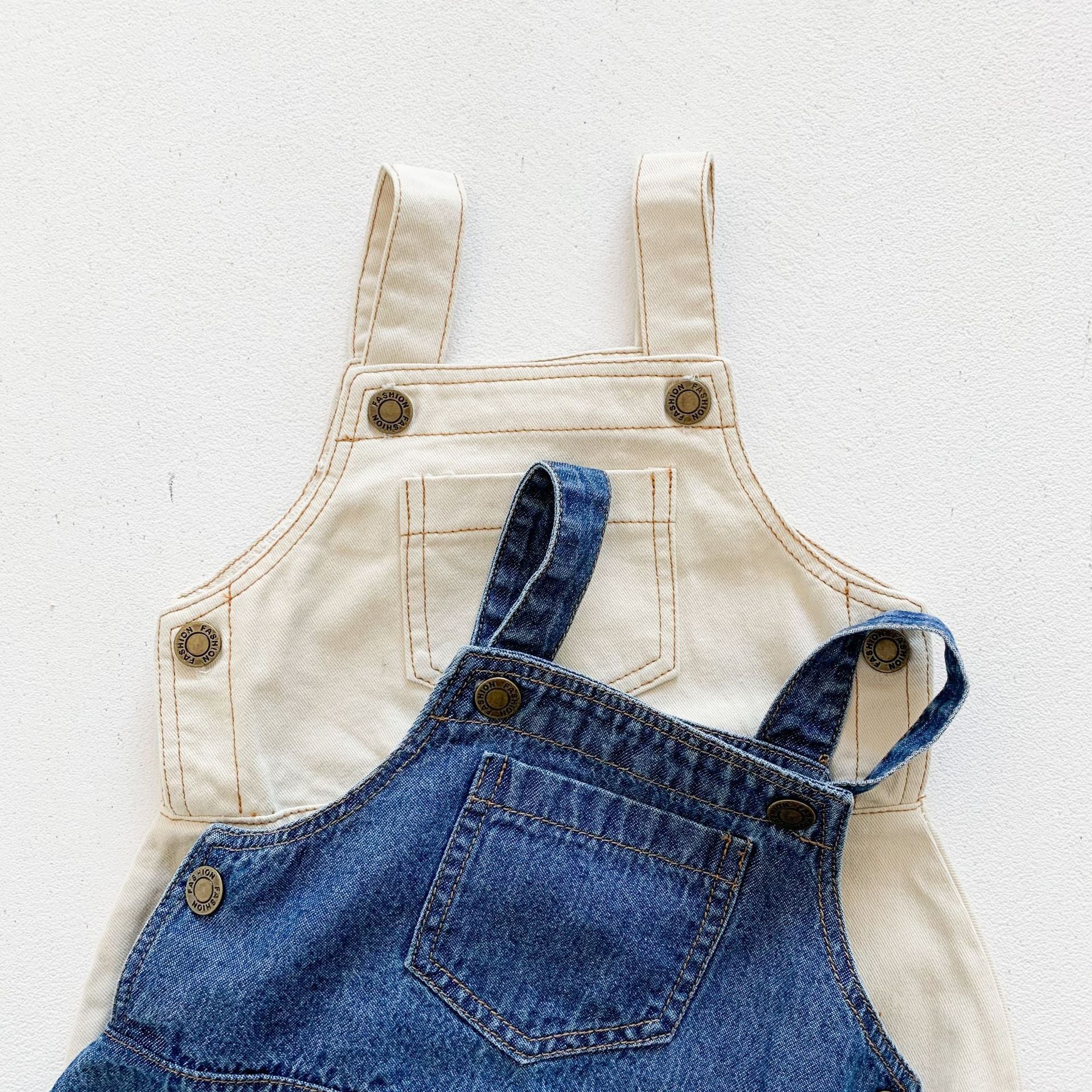 Spring and Summer Baby Denim Rompers - Kalizeh