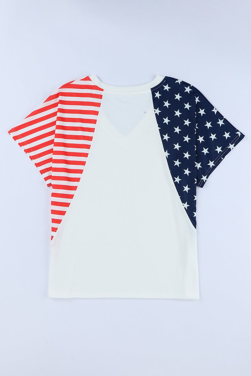 Stars and Stripes V-Neck Tee Shirt - Kalizeh