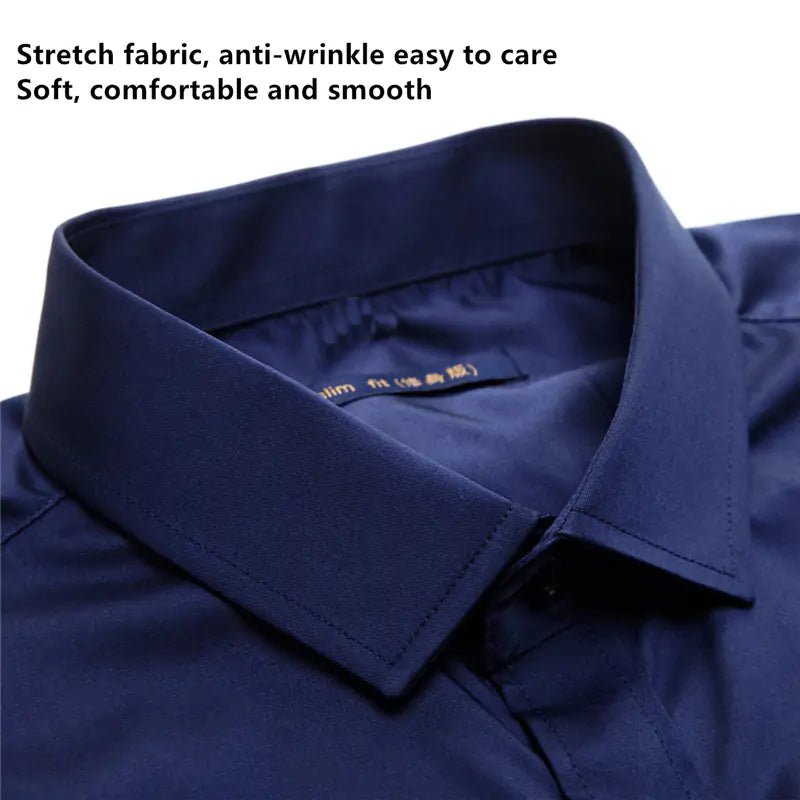 Stay Sharp: Anti-Wrinkle Men's Dress Shirt - Kalizeh